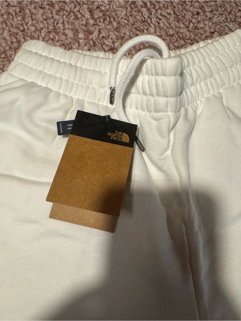The North Face Men's White Athletic Logo Shorts